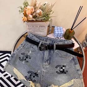 chanel Jeansowe szorty-0895