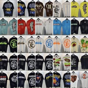 Hell Star Trend Street Hip Hop koszulka-1615