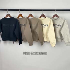 Essentianls Dziecięca okrągła szyja fleece bluza-2717