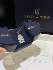 Harry Winston pełne diamentowe drzwi szczęścia naszyjnik-3615