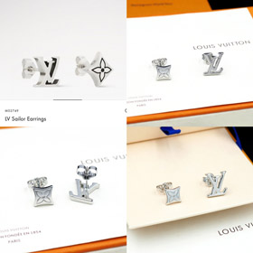 Louis Vuitton LV list i kolczyki kwiatowe-3810