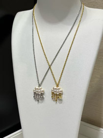 Vivienne Westwood Pearl Cloud mały Saturn wisiec naszyjnik-3829