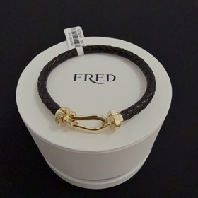 Feiden pełny diament diament podkowa klamra bransoletka-3988