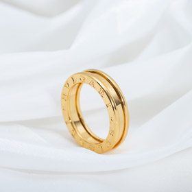 Bulgari ramka list jeden pierścień diament-free pierścień-4009