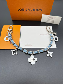 Louis Vuitton LV cztery-liściowy klębień metalowy łańcuch klamra srebrna klamra talia łańcuch torba