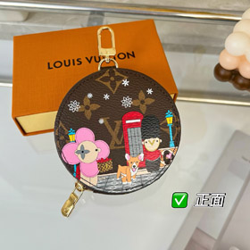 Louis Vuitton LV okrągła moneta torebka wisiak-4048