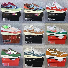 Patta Nike Air Max 1 monarch Retro niski Top Casual bieganie buty-2915