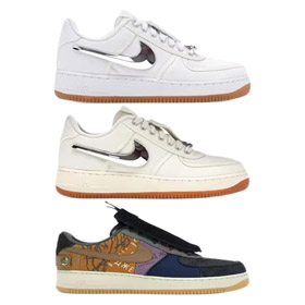 Travis Scott Nike Air Force 1 Sail współpraca z hakami wymienione niski top tenisówki-2979