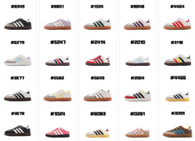 Liberty London x Adidas Originals SAMBA OG obuwie dla dzieci z niskim topem-4103