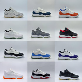 Jordan Air Jordan 11 Retro niski UNC niski top buty do koszykówki dla dzieci-4114