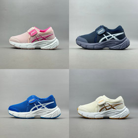 Asics Anti-kolizja Cap Toe lekkie miękkie podeszwa niski top dzieci bieganie buty-4119