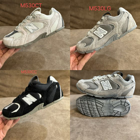 New Balance x MIU MIU NB 530 SL zamsz i siatka low-top buty dla dzieci-4141