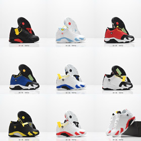 Jordan Air Jordan 14 Candy Cane środek góry dzieci retro koszykówki buty-4154