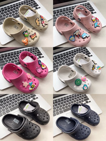 Crocs Klasyczna zatyka prosta moda klasyczna wygodna mała gwiazdka dziura dzieci buty-4196